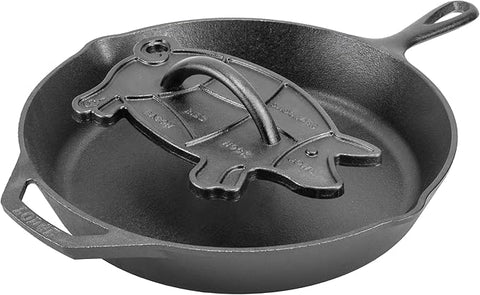 Lodge Seasoned Cast Iron Pig Press