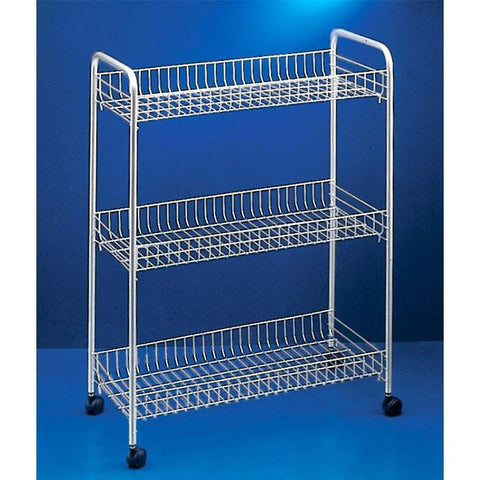 "Slim De Lux" Rolling Cart by Metaltex