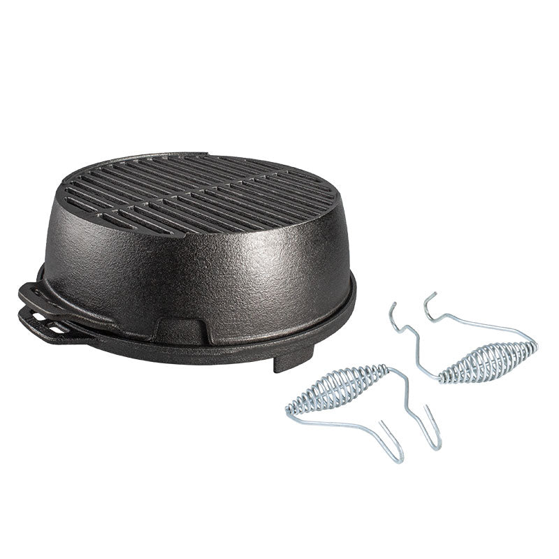 The "Kickoff Grill" portable grill by LODGE + 16016 Fuego Silicone Basting Brush