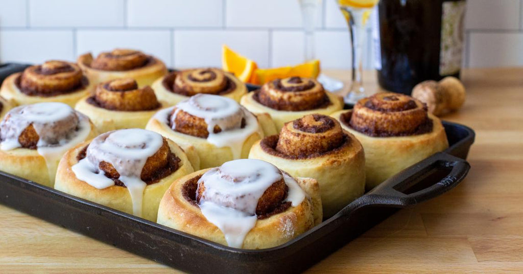 Mimosa Cinnamon Rolls