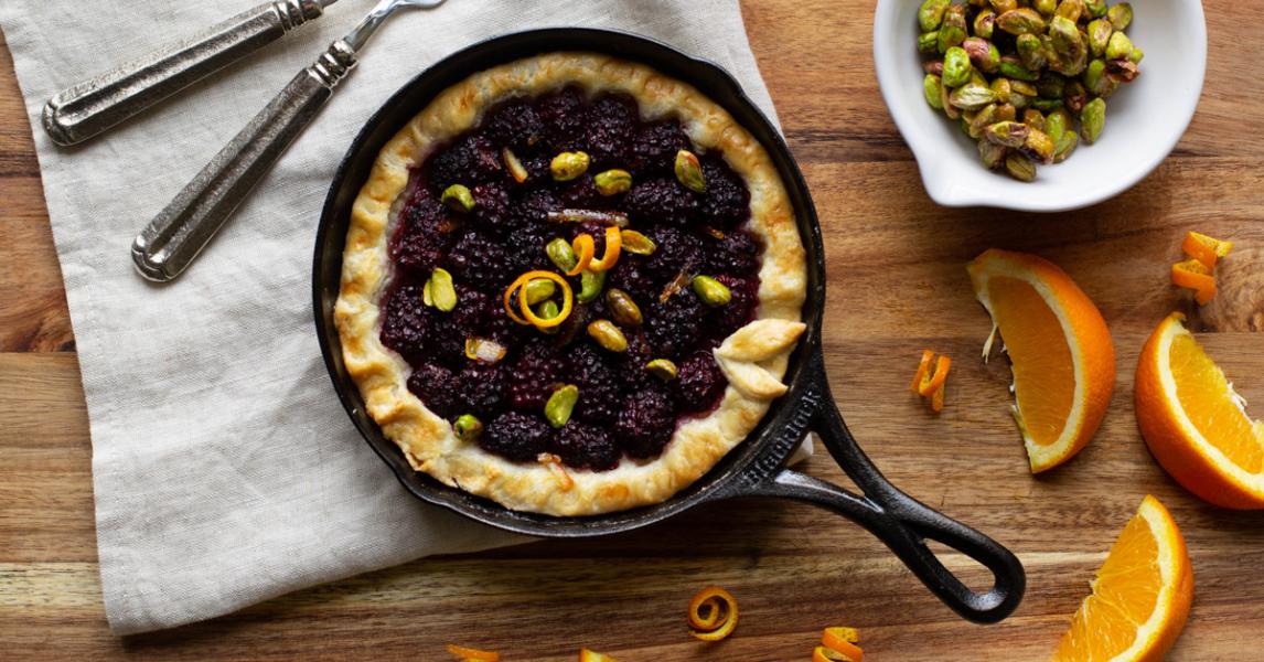 Blackberry Orange Tart for Two