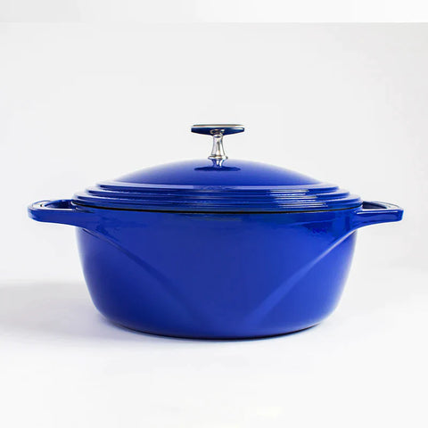 Lodge USA Enamel™  4.5 Qt. Enameled Cast Iron Dutch Oven, - Made in USA CHOOSE from 3 colours