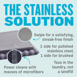 E-CLOTH  Stainless Steel 2-Pack Cleaning Cloths