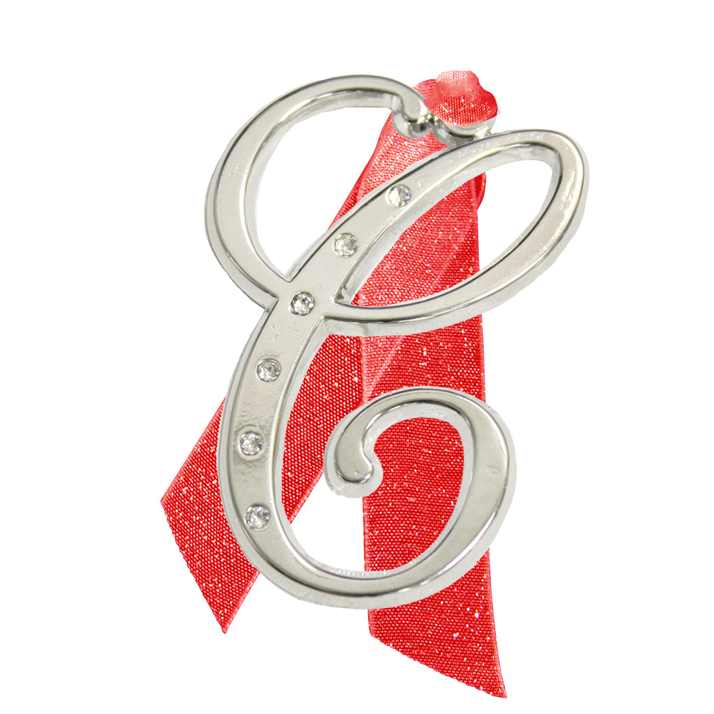 Letter "C" Holiday "Romantique Fonts" Ornaments Made with Crystals from Swarovski™