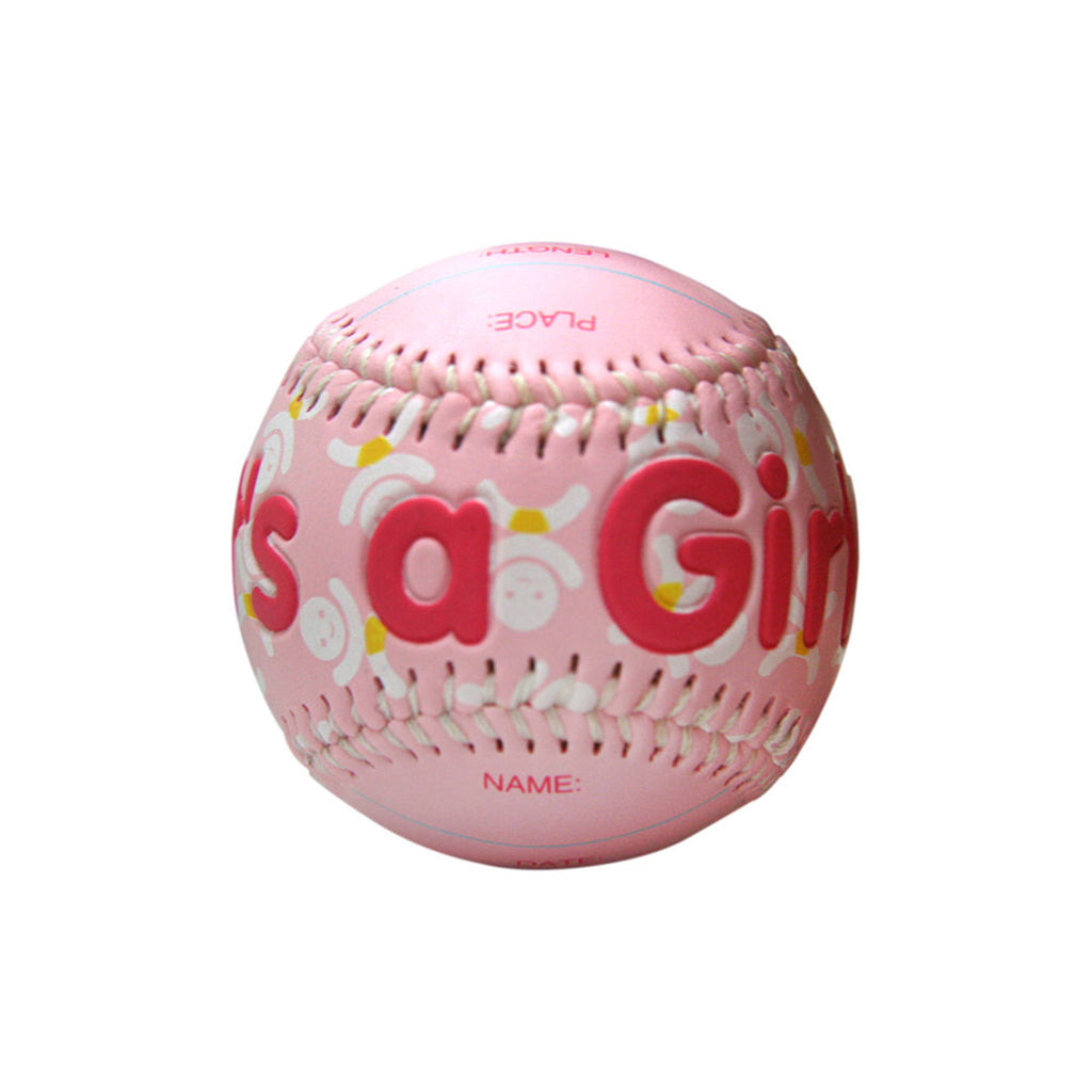 "It’s a Girl" Baseball In Acrylic Cube by Counseltron