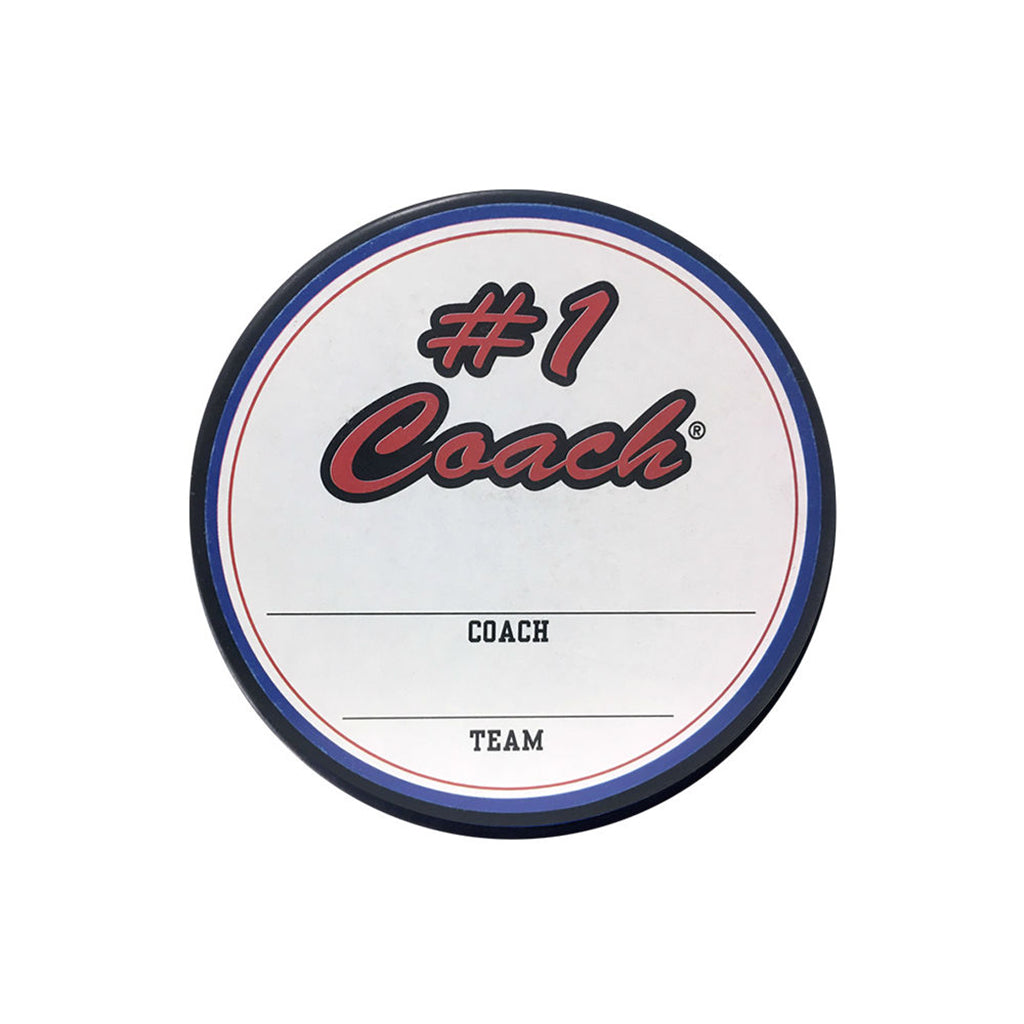 "Coach" Hockey Puck In Cube by Counseltron