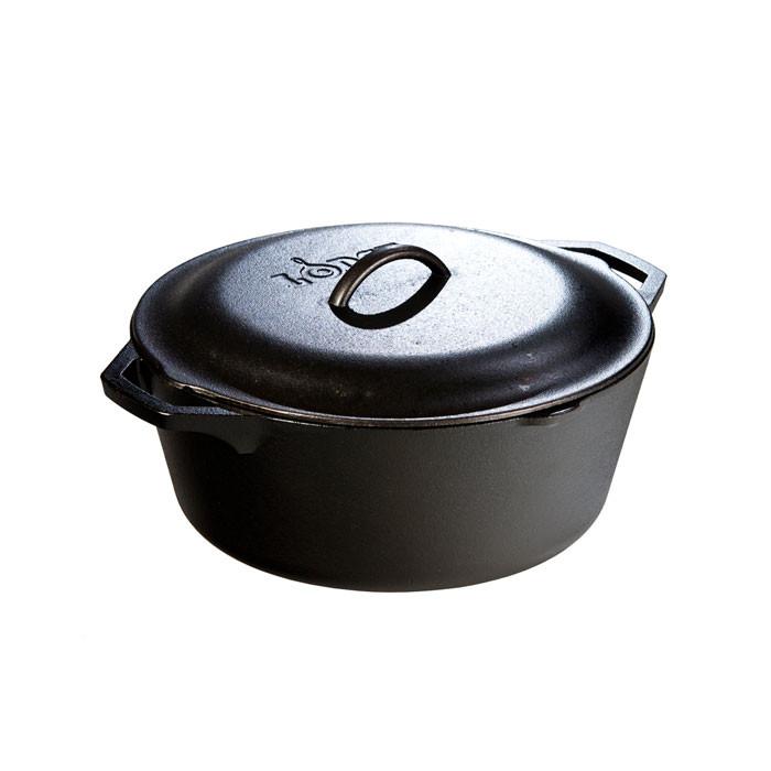 Cast Iron Dutch Oven 7 qt. (with loop handles) by Lodge
