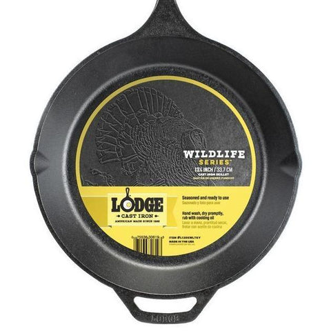 Wildlife Series™ 13.25 Inch Cast Iron Turkey Skillet by Lodge