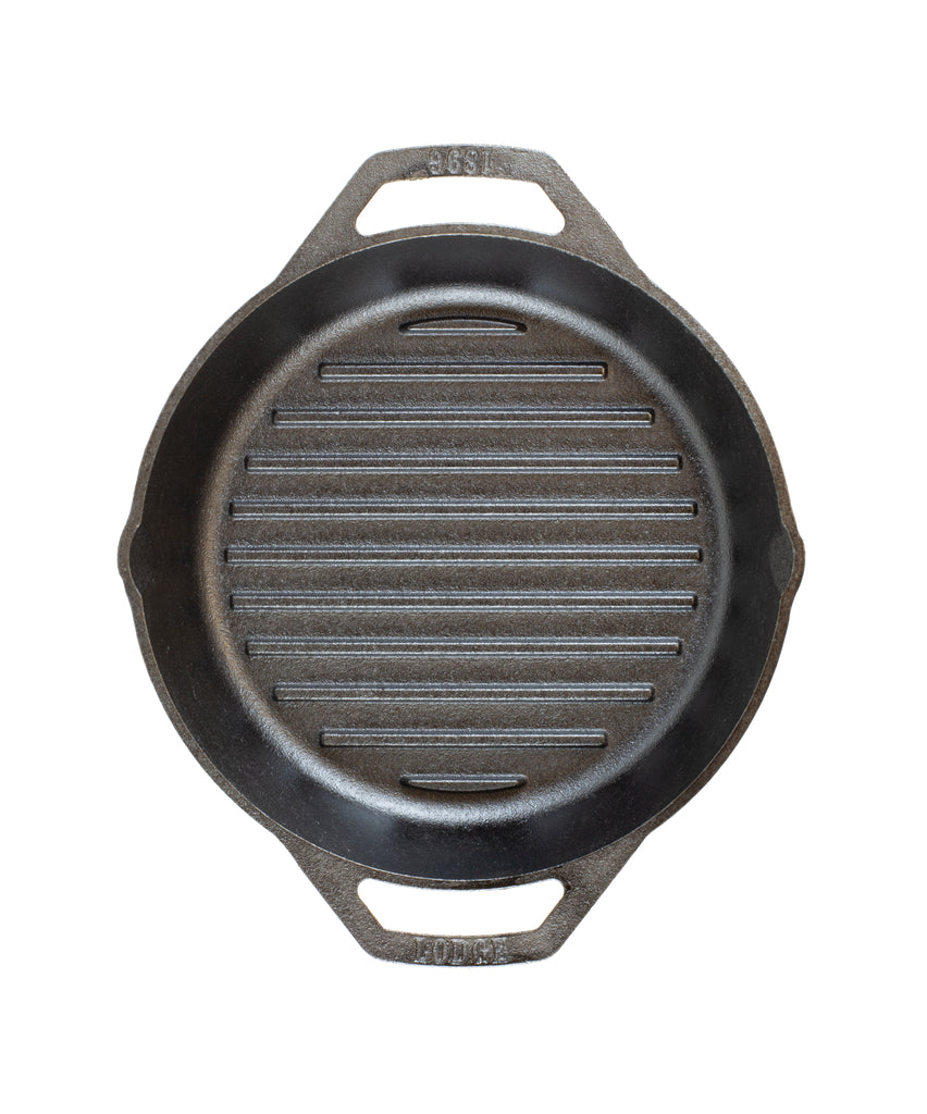 10.25 Inch Dual Handle Cast Iron Grill Pan by Lodge