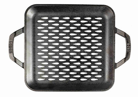 Chef Collection™ 11 Inch Cast Iron Style Square Grill Topper
