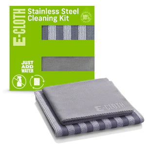 E-CLOTH STAINLESS STEEL Cleaning Kit set of 2