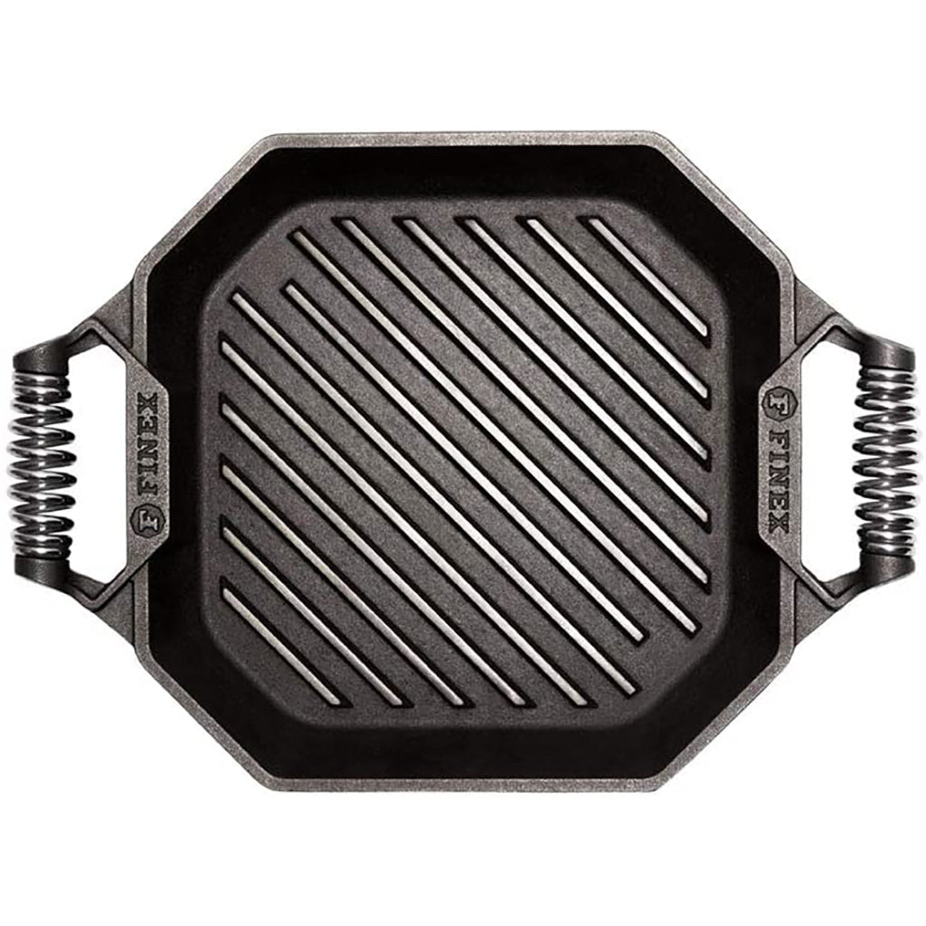 Finex 12" Cast Iron Square Grill by Lodge