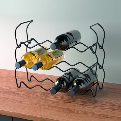Wine Bar 12 Lava Bottle Rack by Metaltex